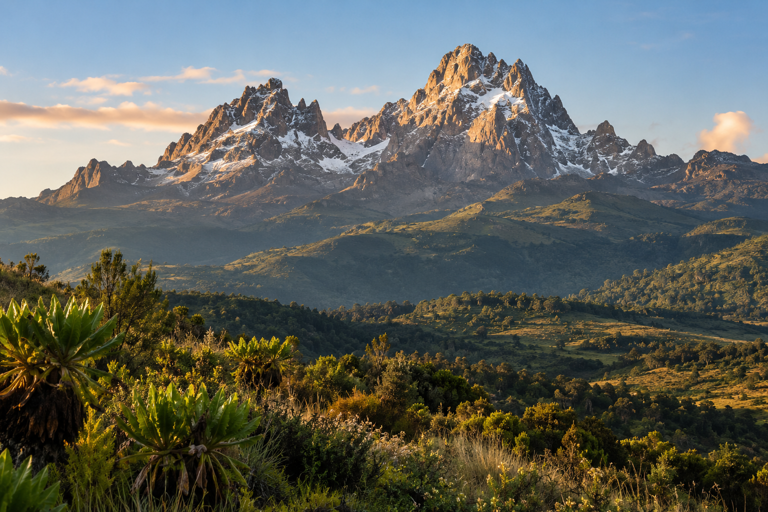 An illustrative Mount Kenya landscape