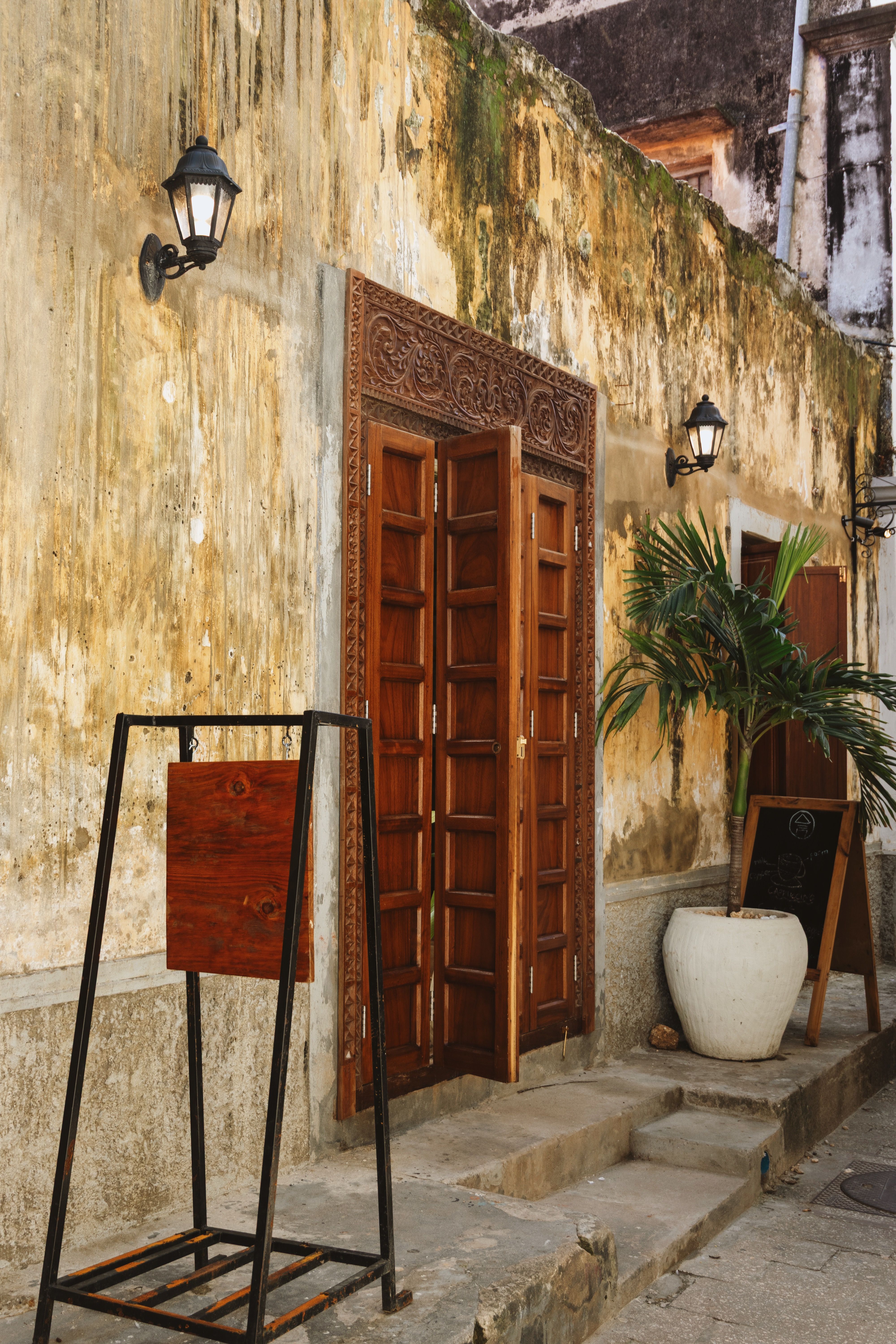 Traditional doorway, Stone Town, Zanzibar